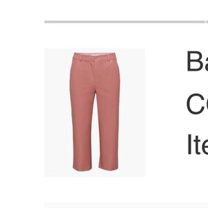 Aritzia Babylon cropped pleather pants in light rose